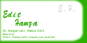 edit hamza business card